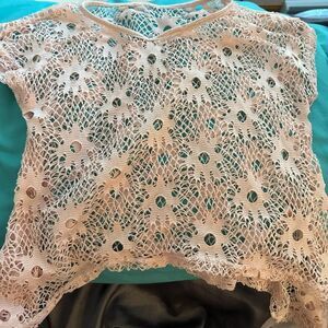 Pale Pink Girl's Swim Coverup - size 6 - GUC